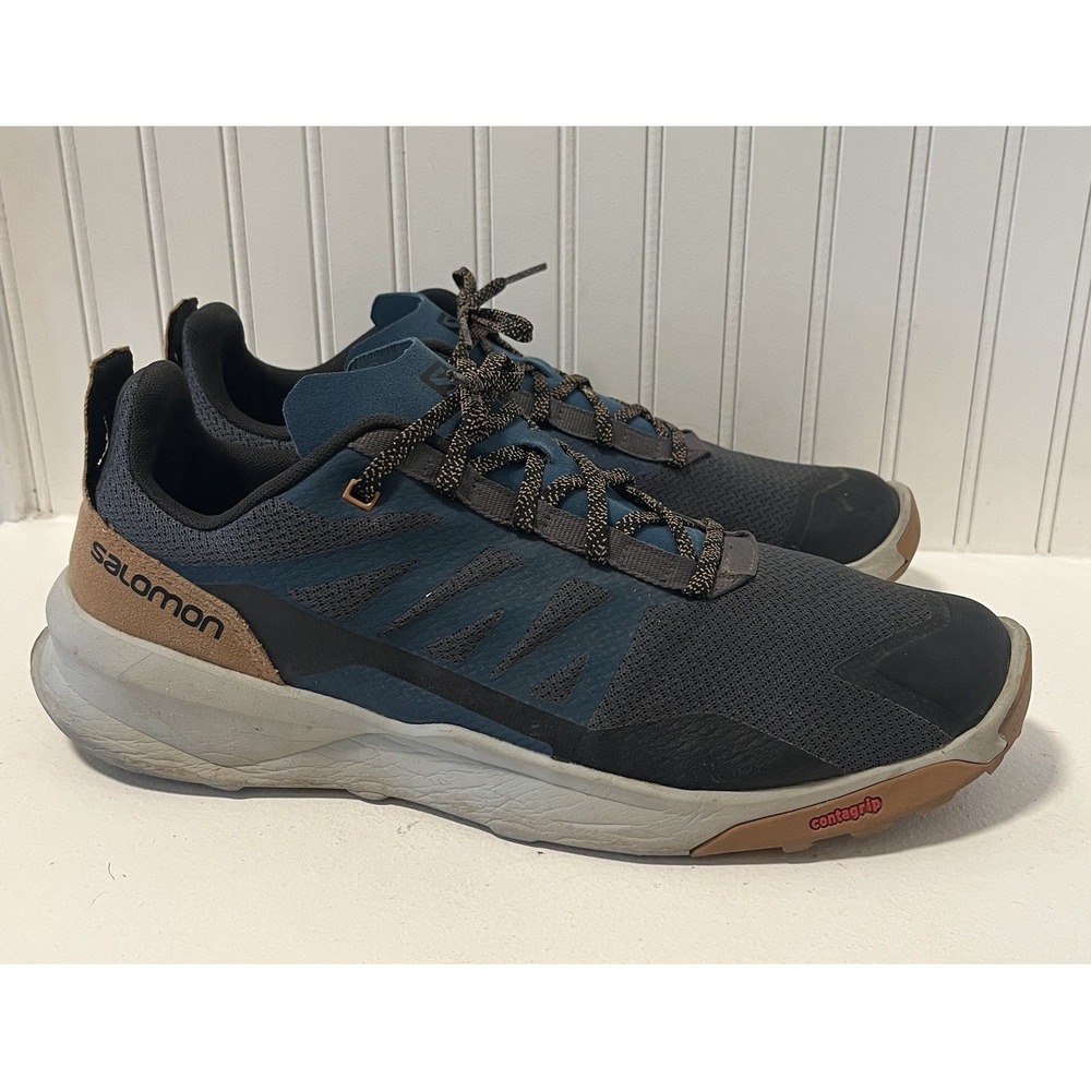 Salomon Patrol Men 13 Magnet/Pearl Blue/Tobacco Brown Hiking Climbing Shoes